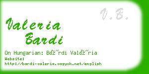 valeria bardi business card